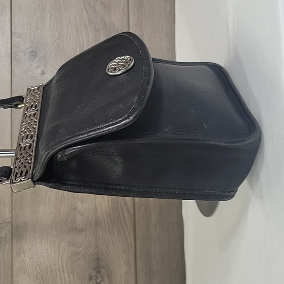 Brighton Black Leather Small Crossbody Shoulder Bag - Picture 4 of 13